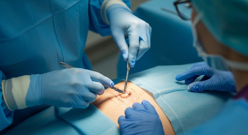 удаление опухоли кожи